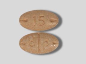 Adderall 15 mg tablet Color: peach Shape: oval Imprint: 15 d p