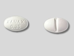Xanax 0.25 mg tablet